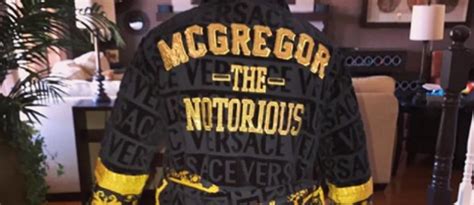 Versace, Versace: McGregor gifted Versace robe by Donatella 